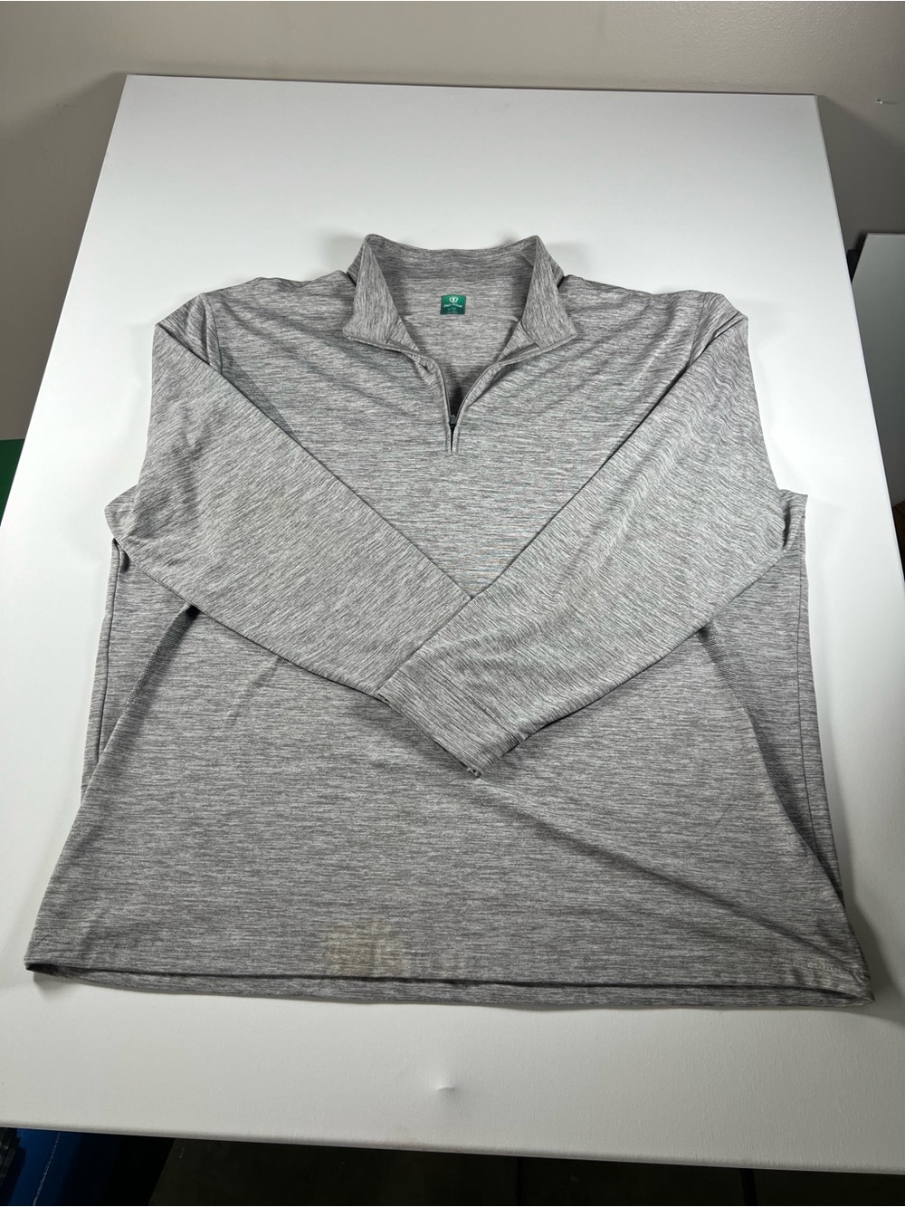 Men's Gray Quarter-Zip Performance Pullover